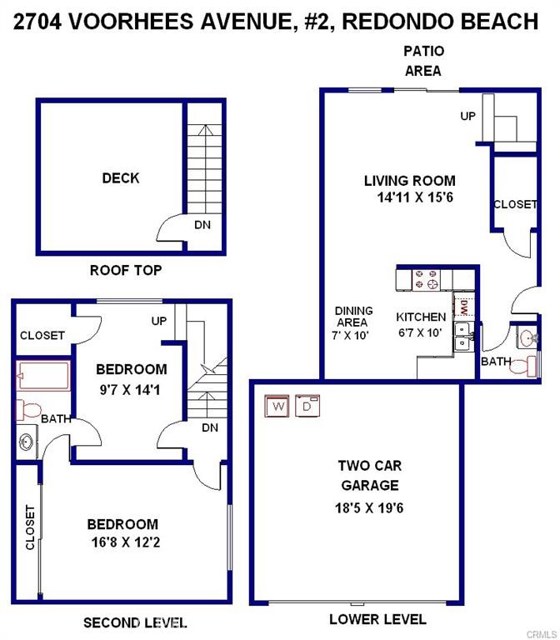 2704 Voorhees Avenue, Redondo Beach, California 90278, 2 Bedrooms Bedrooms, ,1 BathroomBathrooms,Residential,Sold,Voorhees,SB20164502