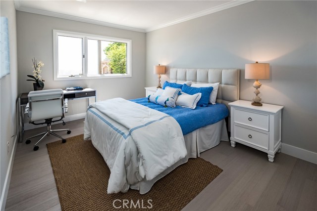 Main floor bedroom with ocean view