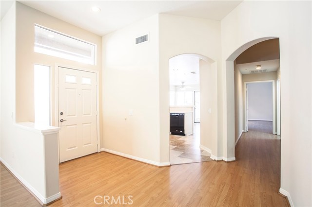 High ceilings and arched doorways