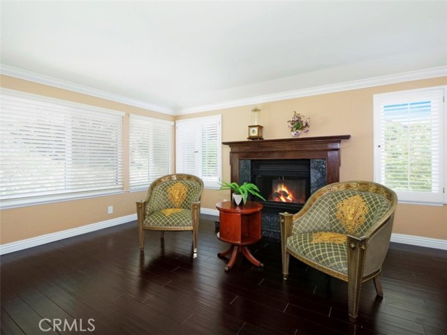 Sitting Area & Fireplace in Master Suite