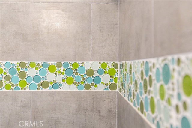 The upper level guest full bathroom, we call it the "bubble bath" and you have to come see it to find out why!