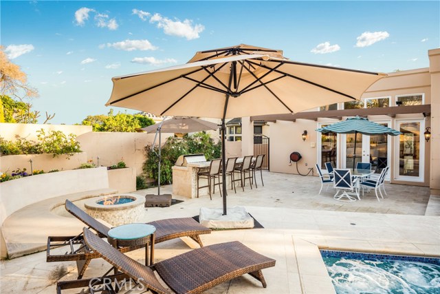 Backyard Fire Pit with Bench Seating.
