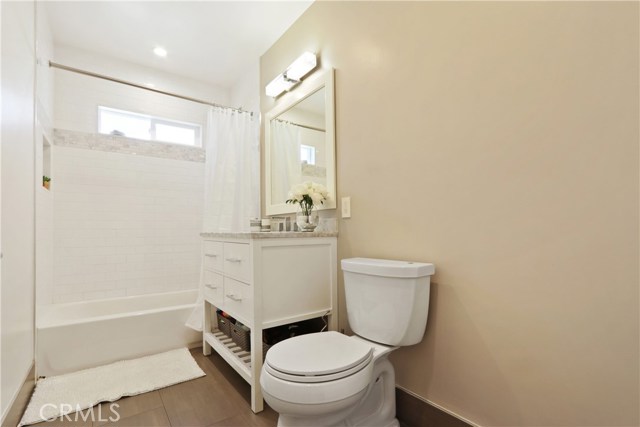 Fully remodeled bathroom.
