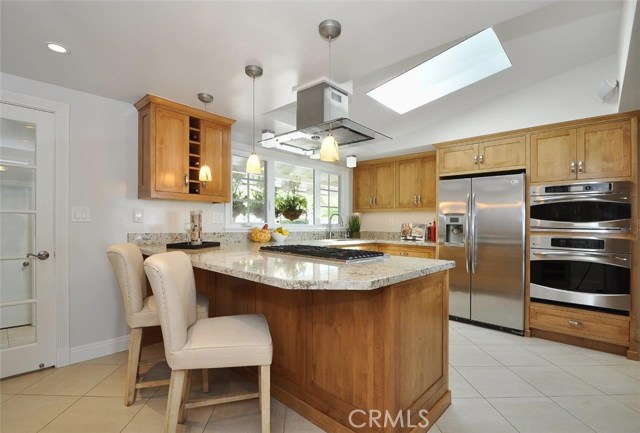 Gourmet Kitchen with Stainless Steel Appliances