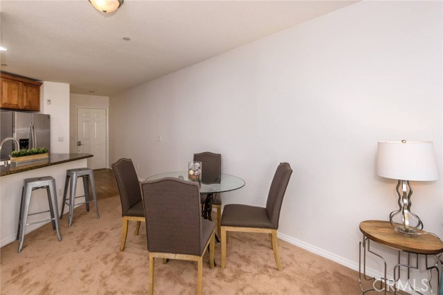 Dining area and breakfast bar.