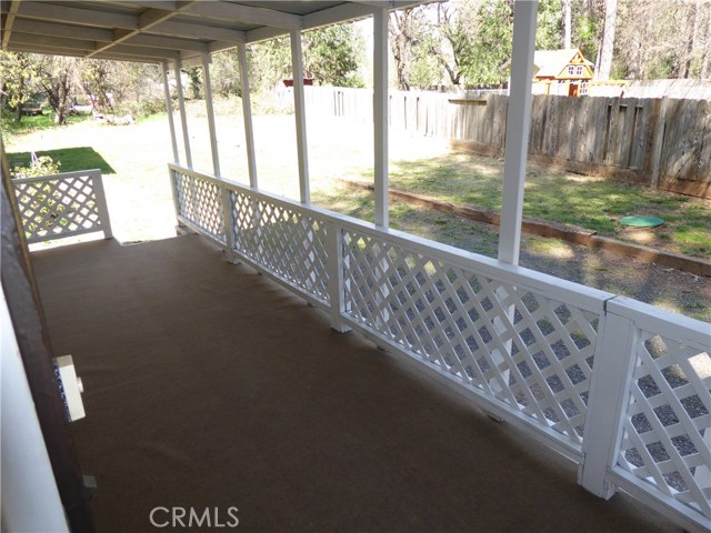 Covered back deck