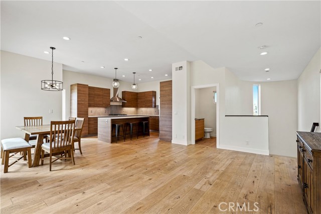 Great room with convenient powder room