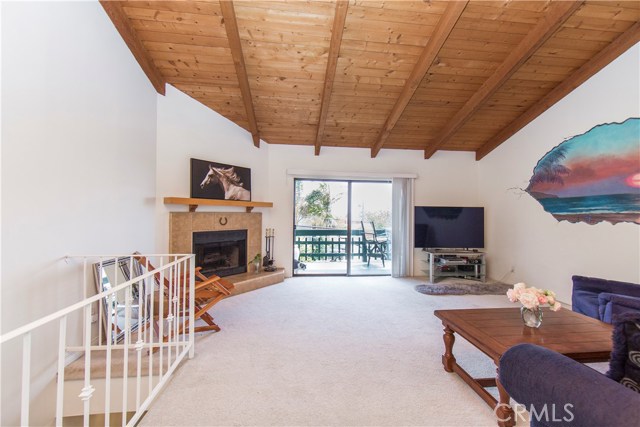 Living room and deck