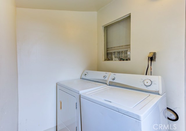 Back house interior laundry room.