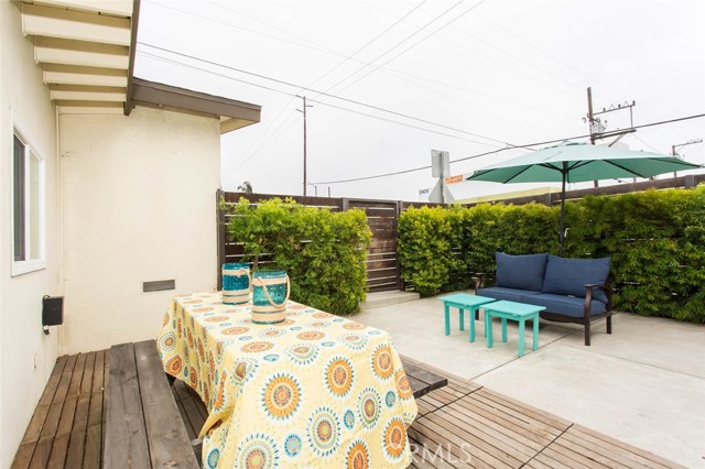 Backyard with private gate exit to 2 car detached garage.