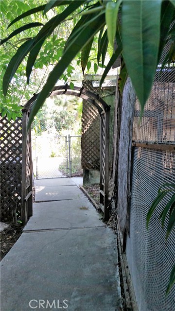 Archways and Tropical paths through the 30,327 acre lot