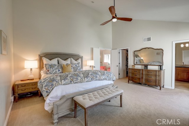 Lovely Master Suite with giant walk in closet and en suite bathroom