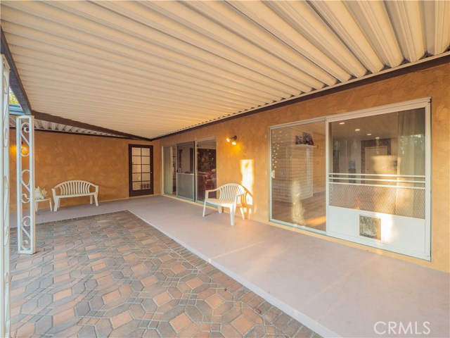 Awnings to keep the hot sun out in the summer. Keeps the house nice and cool.