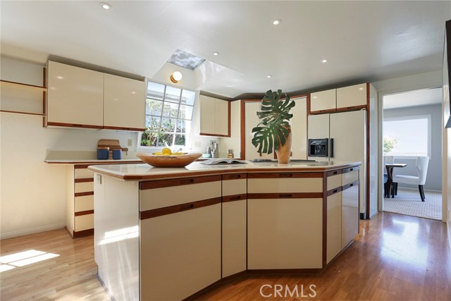 Humongous kitchen with skylights