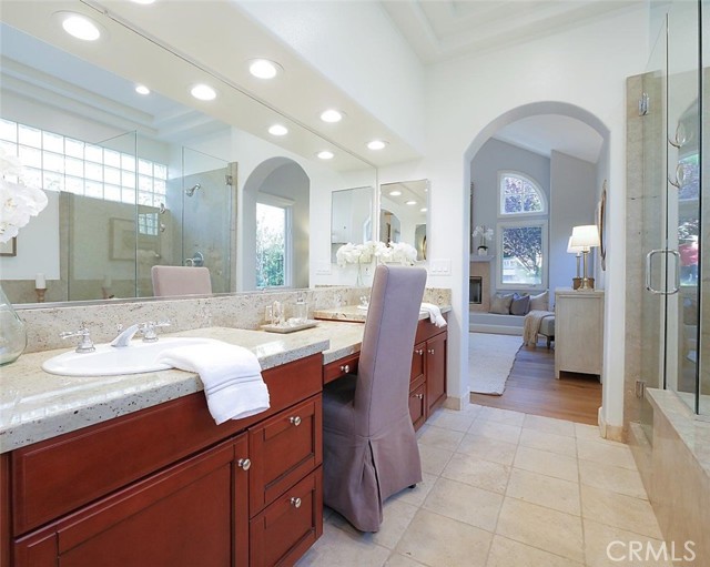Master bathroom vanity