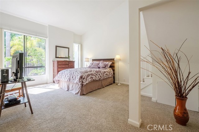 Spacious Master Bedroom with Vaulted Ceiling