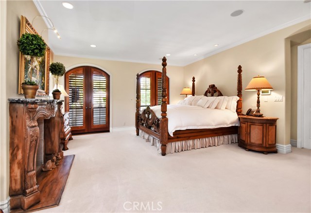 View of Master Suite with fireplace.