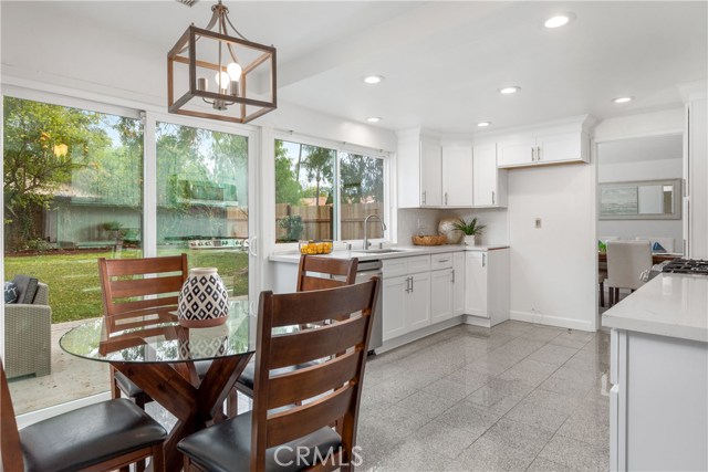 Family Dining in Kitchen
