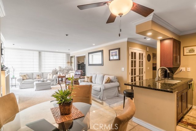 Open floor plan with 200+ wine room with french doors.