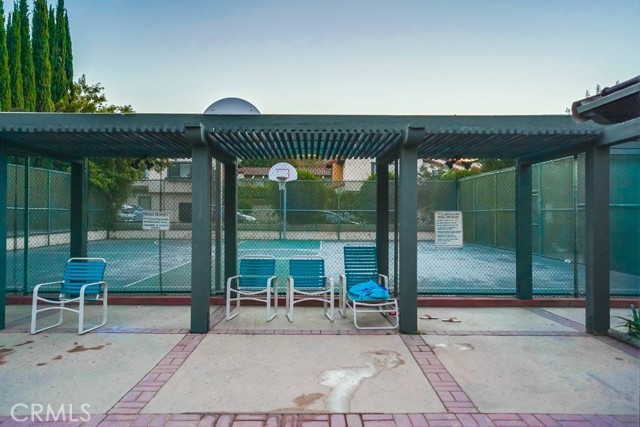 pool looking towards the sport court