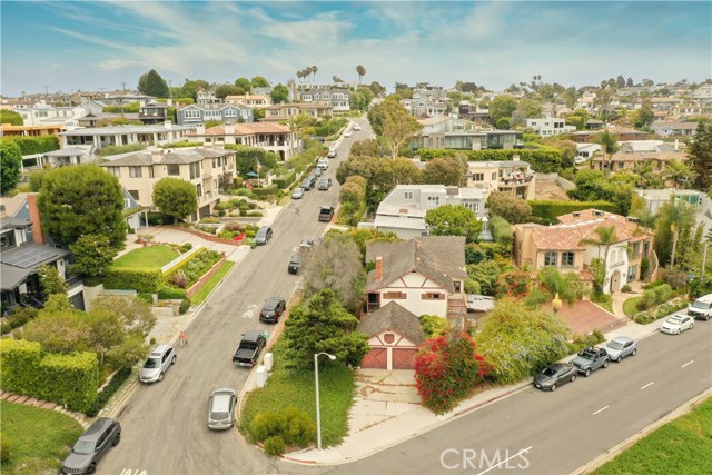 View up 8th St from the greenbelt