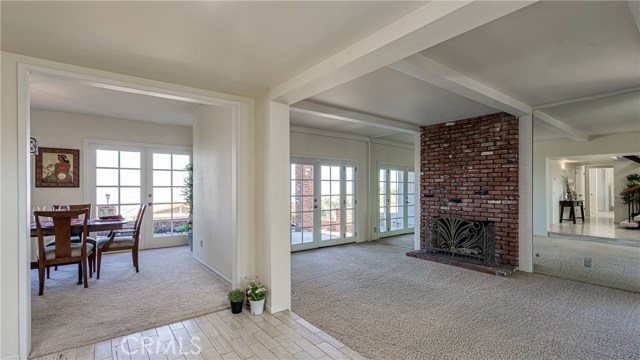 Living room & dinning room from entrance