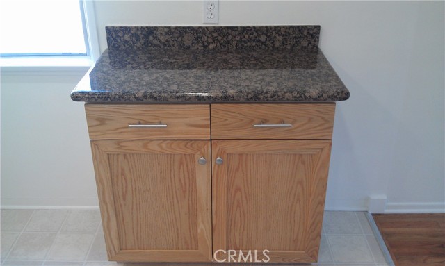 Green extra counter space in kitchen