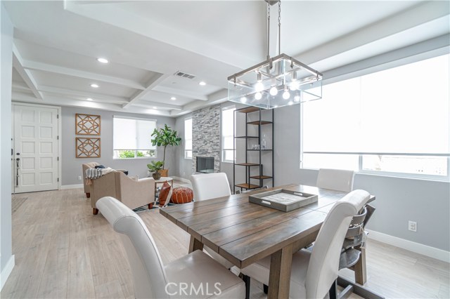 Dining area and living room views