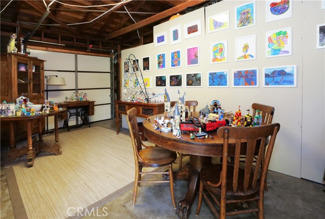 1 garage space converted to flex room