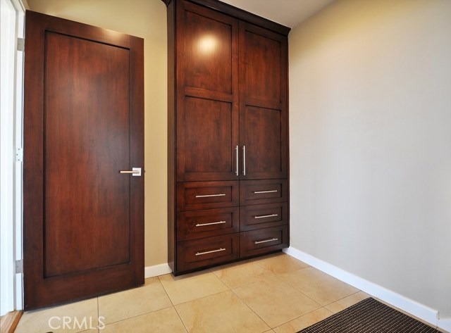 Extra storage closet in laundry room.