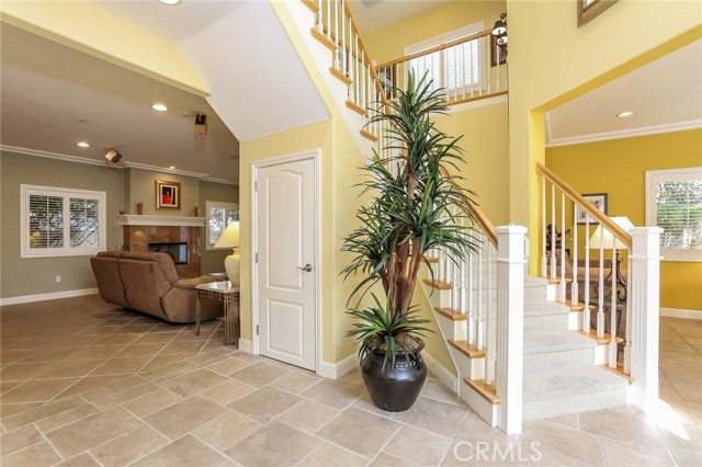 Foyer to Family Room with Plantation Shutters