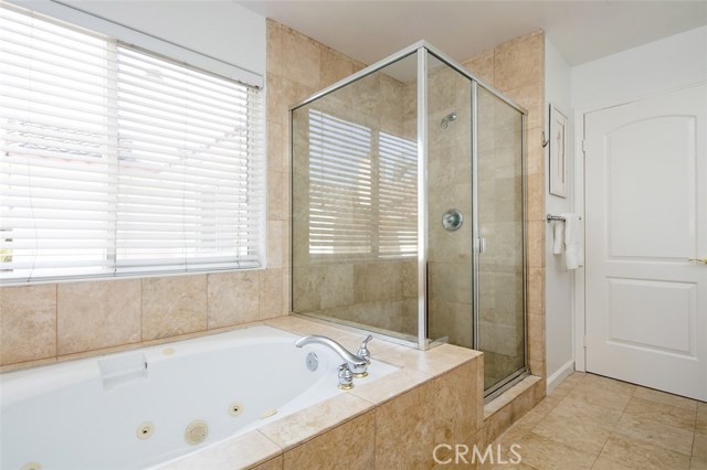 Master Bath Jet Tub Spa and separate shower
