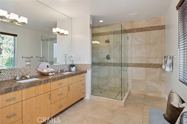 plenty of room in the master bath