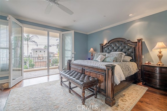 Master suite with french doors that open up to it's own balcony with ocean view