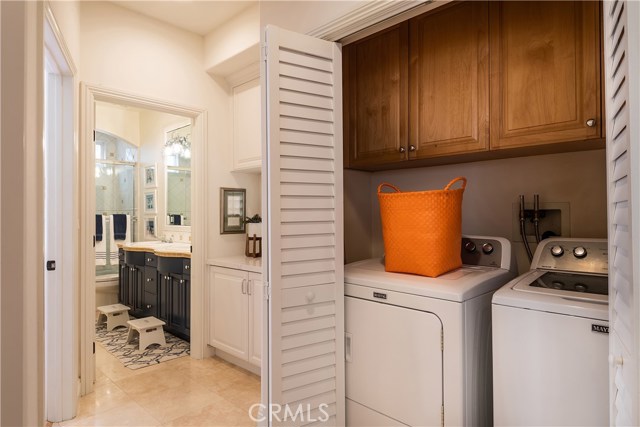 Downstairs Full Bathroom and Laundry Area