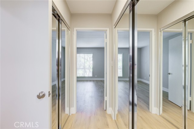 Closets and entrance to bedroom #1