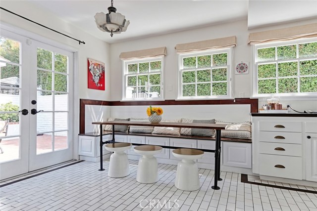 Kitchen Opens to Garden Patio for Outdoor Dining.