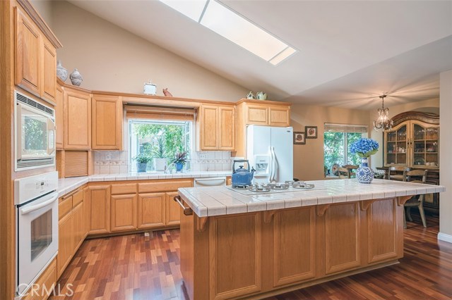 Natural lit kitchen with bay windows