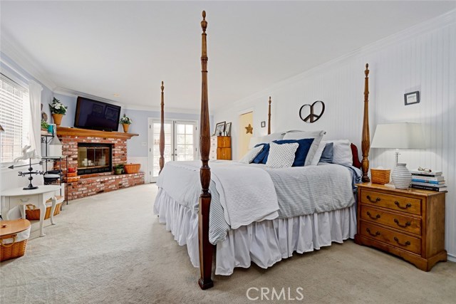 Master Bedroom with fireplace