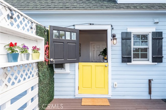Dutch Door of the Lower Level Bedroom