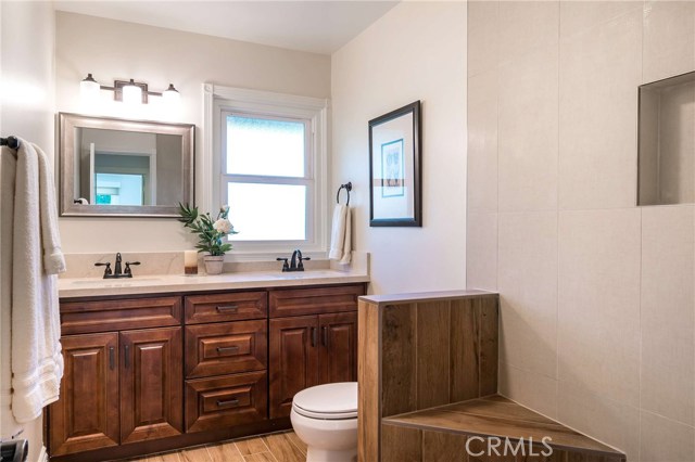 Brand new main bathroom (glass to be installed shortly).