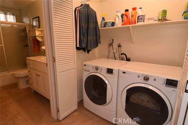 Nice inside laundry area is conveniently located.