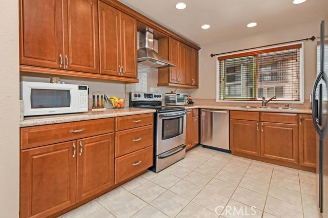 Gourmet Kitchen with Stainless Steel Appliances