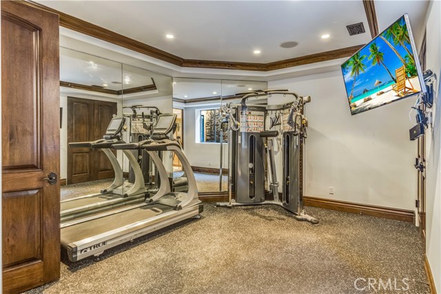 Bedroom #6 used as home gym great for maids quarters