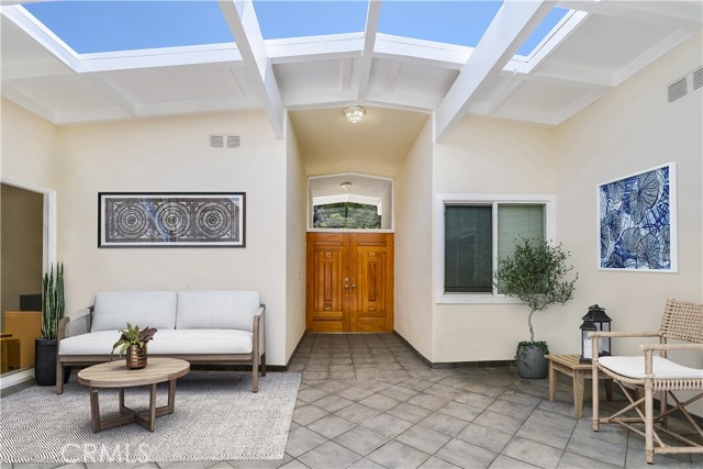 Virtually staged courtyard to showcase endless possibilities.