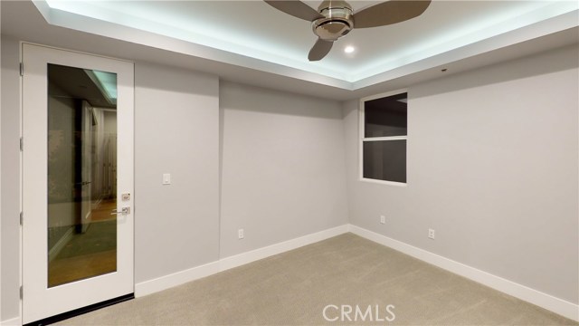 2ND BEDROOM WITH DIRECT ACCESS TO BACKYARD, LED LIGHTING, CEILING FAN
