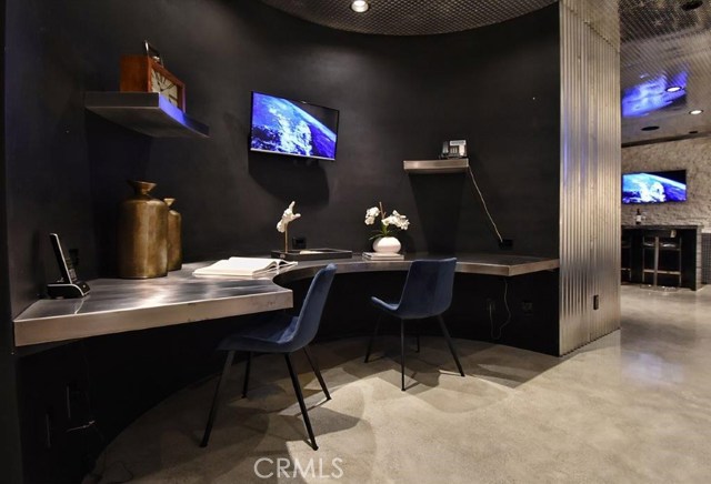 Media Room Desk Area