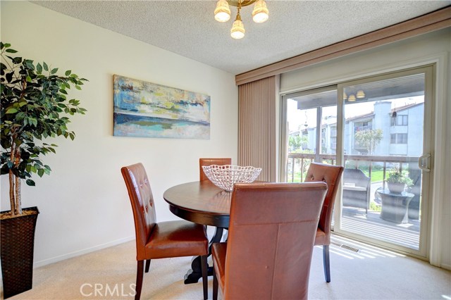 Dining area off of kitchen and balcony Dining area off of kitchen and balcony