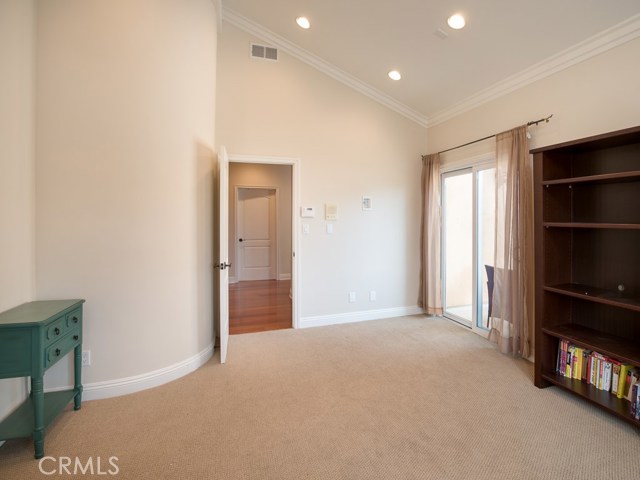 Master suite is spacious with vaulted ceilings, walk-in closet