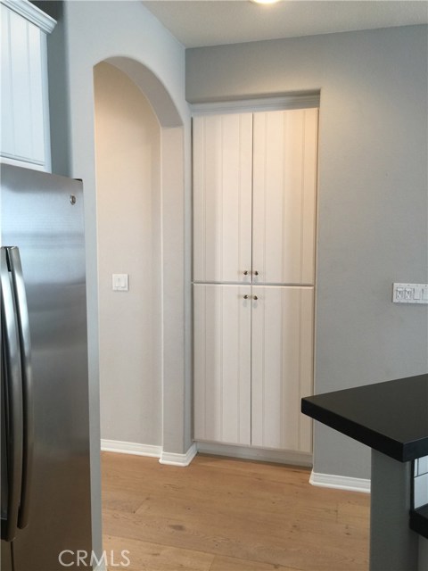 Custom built-in pantry.